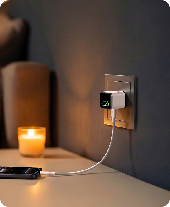 Anker Nano A121D Smart Display GaN Fast Charger - 45W