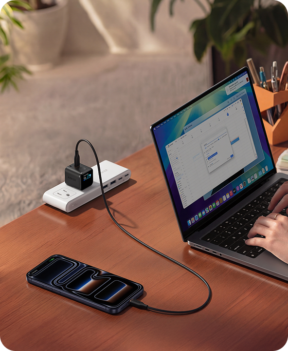 Anker Nano A121D Smart Display GaN Fast Charger - 45W