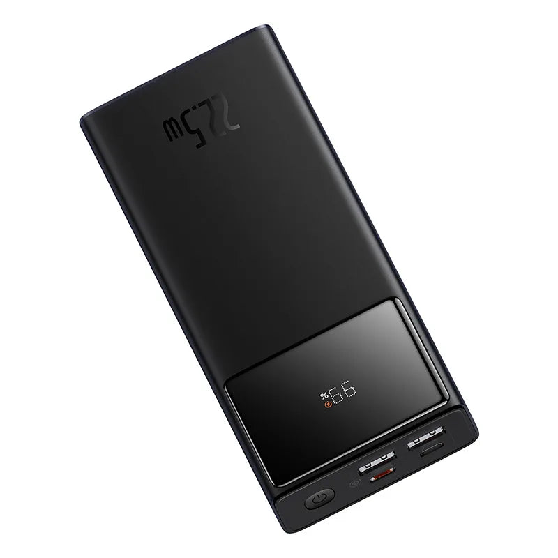 Baseus Power Bank 30000mAh 22.5W Star-Lord Digital Display Fast Charge with  USB to Type-C 3A 0.3m Cable- Black