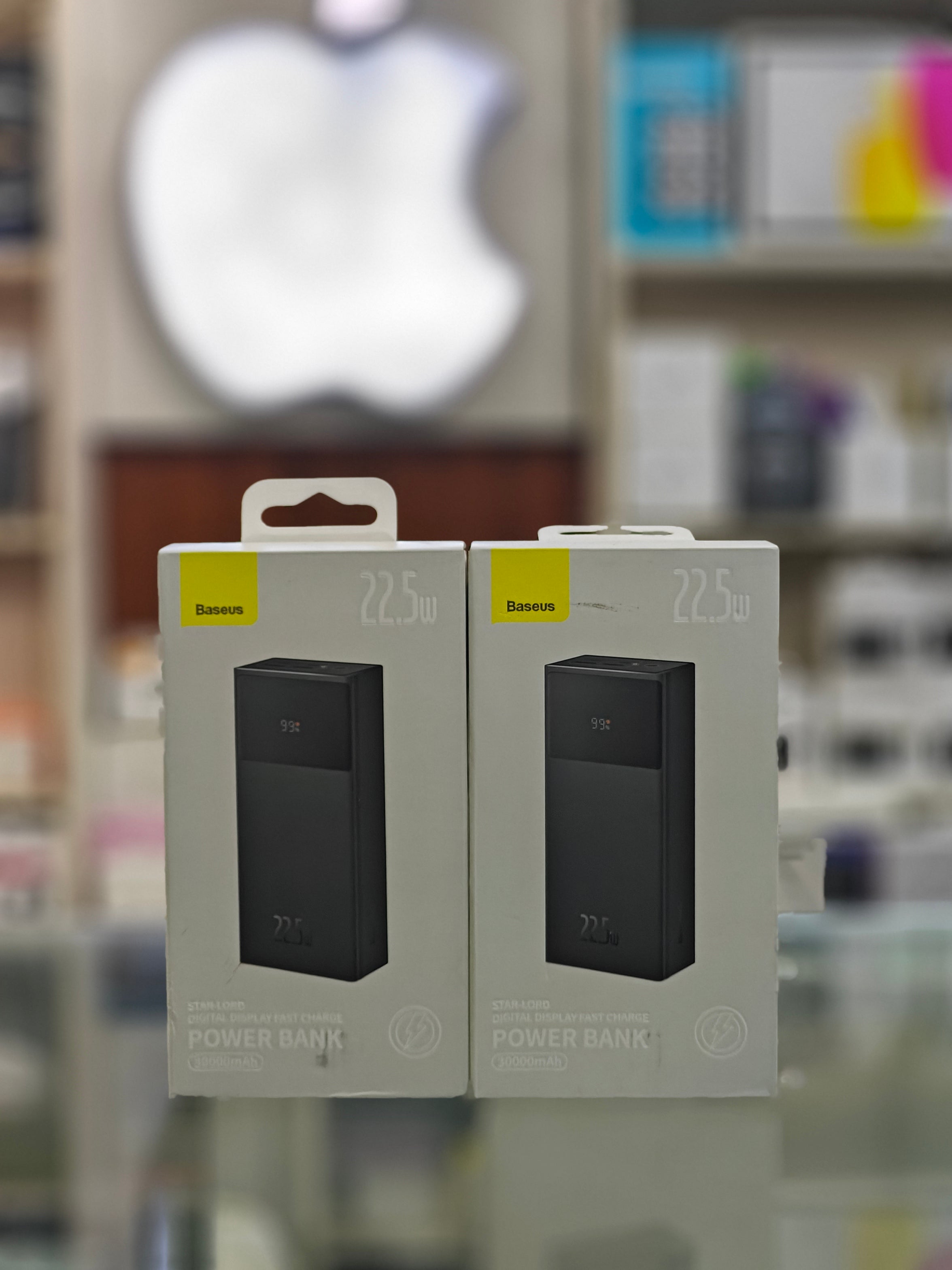 Baseus Power Bank 30000mAh 22.5W Star-Lord Digital Display Fast Charge with  USB to Type-C 3A 0.3m Cable- Black