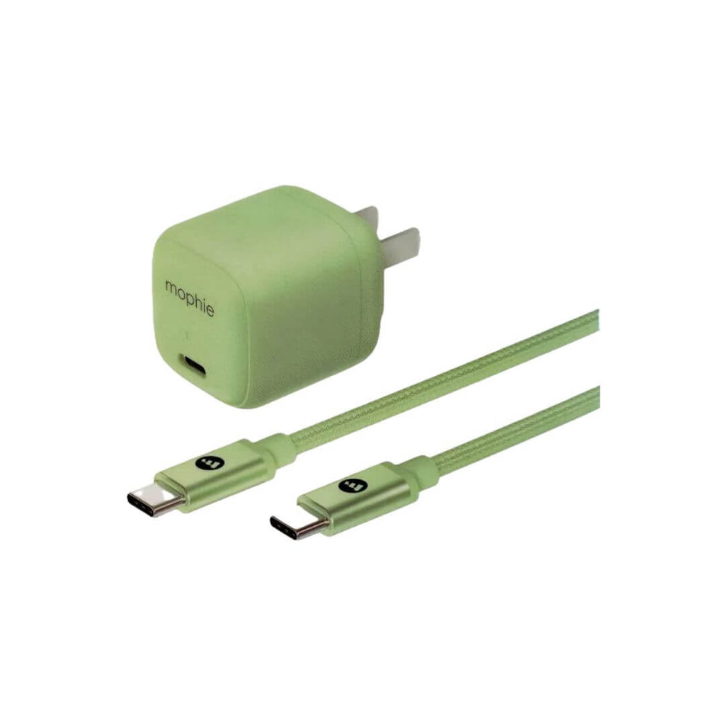 Mophie 30W GaN fast charger + 1M C TO C 60W braided cable