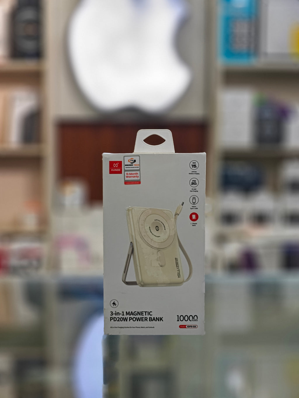 XUNDD XDPB-026 PD 20W Magnetic Wireless Power Bank with Stand - 10000mAh